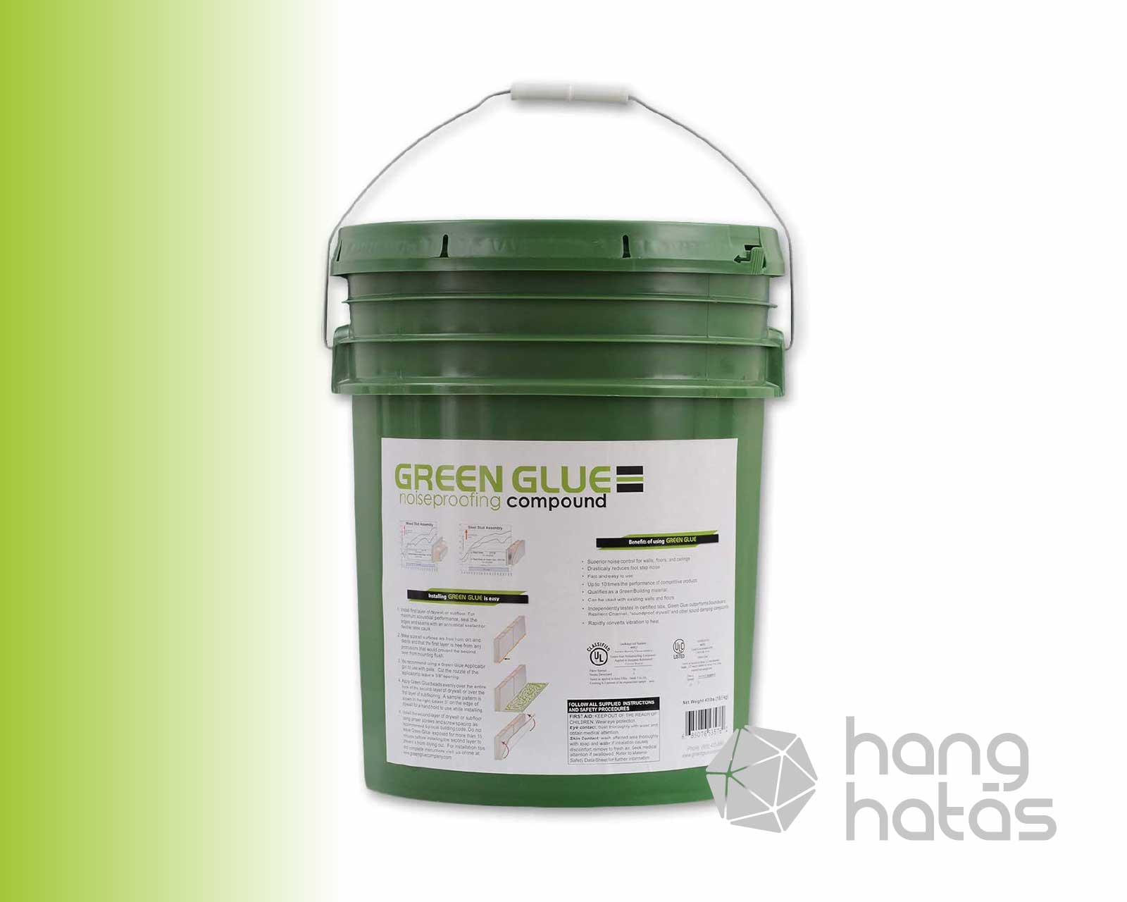 Green Glue vödrös kiszerelése_HangHatás