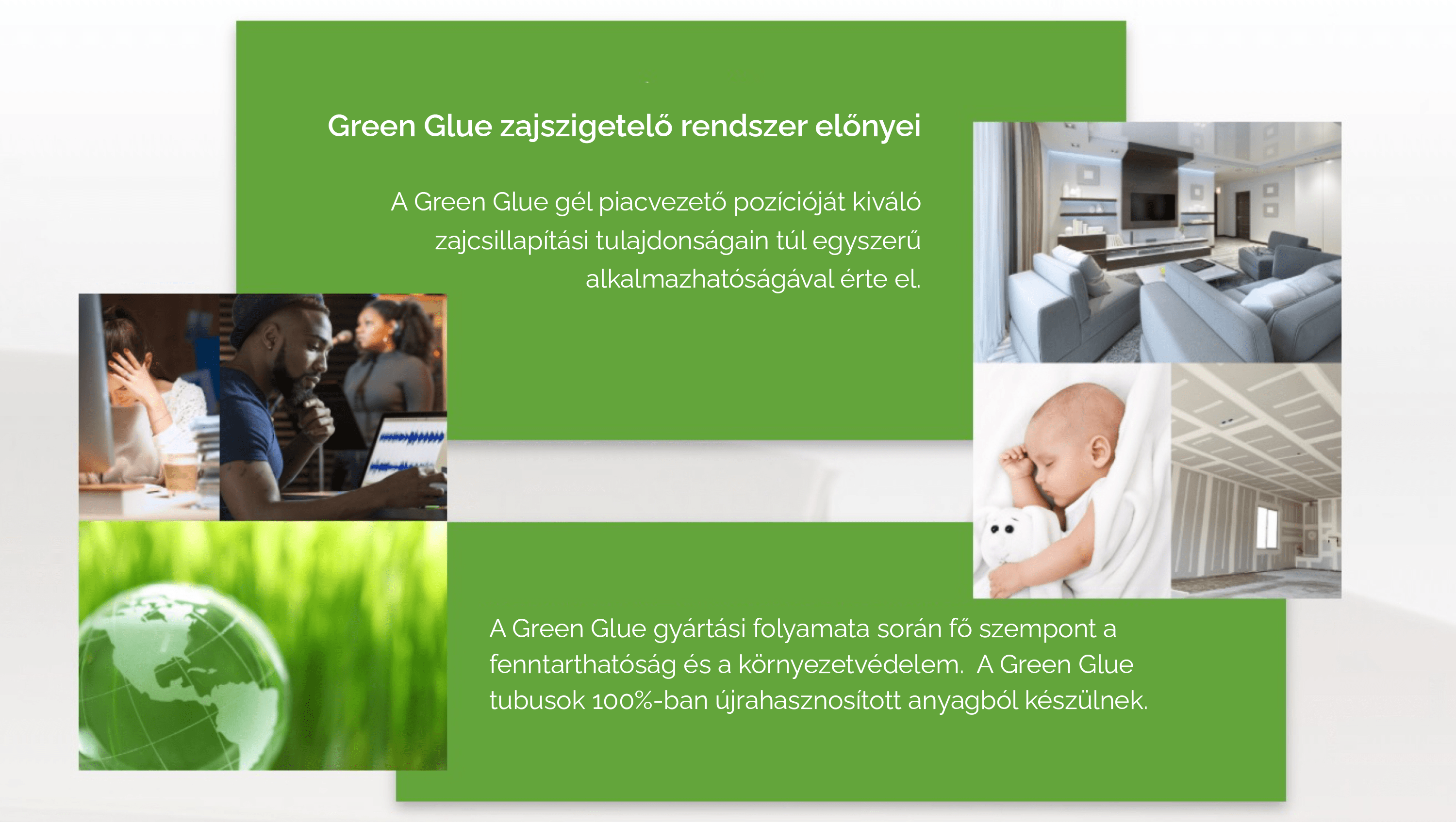 Green Glue zajcsillapító rendszer előnyei_HangHatás.